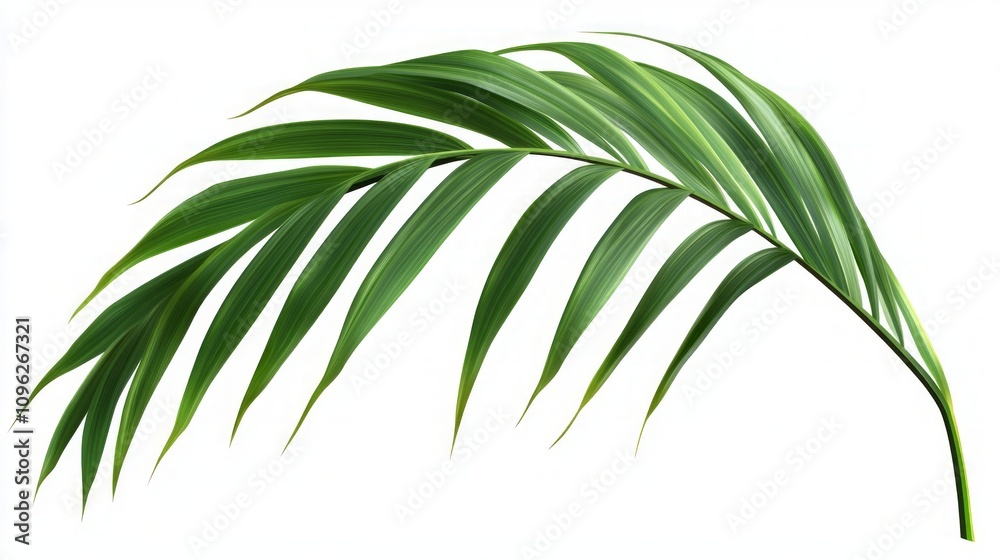 Fototapeta premium Tropical Palm Leaf - Vibrant Green Nature