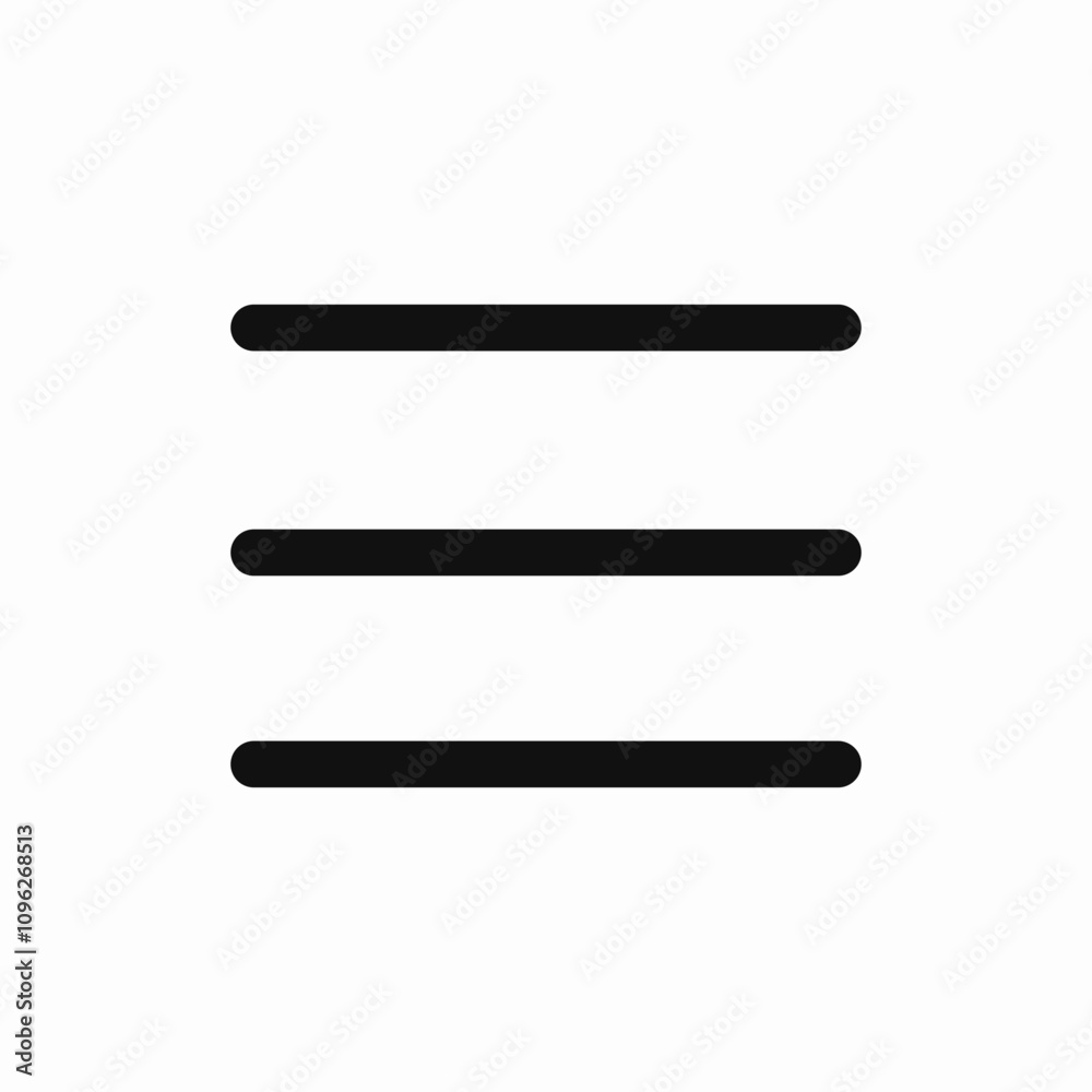 burger menu icon sign vector burger menu icon sign vector