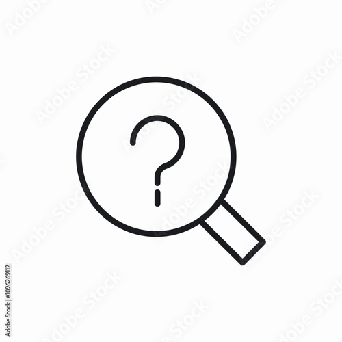 faq search icon sign vector