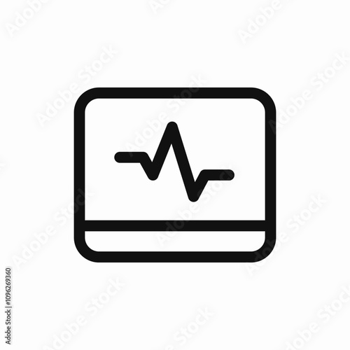 heart pulse icon sign vector