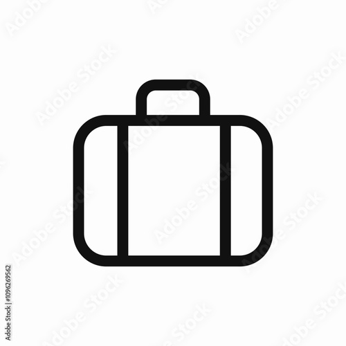 luggage baggage icon sign vector