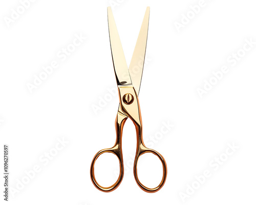 a pair of gold scissors