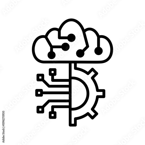 Machine Learning Vector Icon