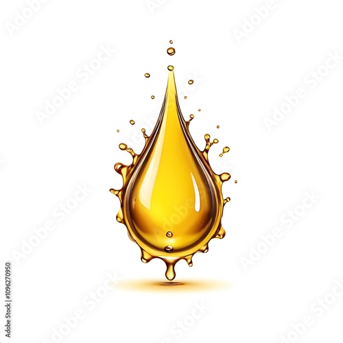 oil drop logo
isolated on white background 