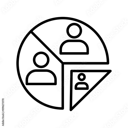 Customer Segmentation Vector Icon
