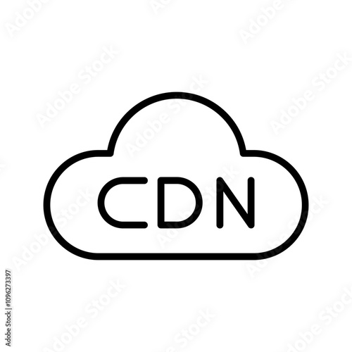 Content Delivery Network Vector Icon