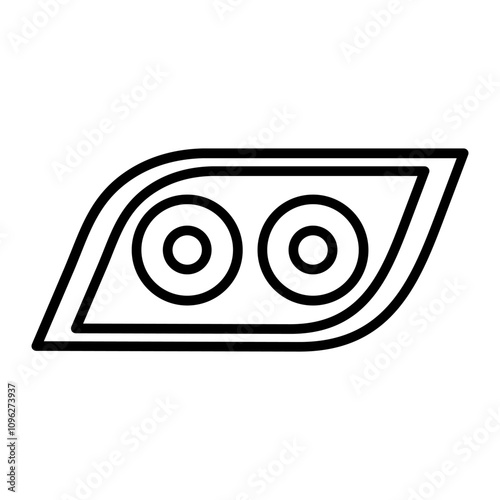 Headlamp Vector Icon