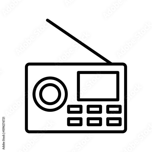Emergency radio Vector Icon