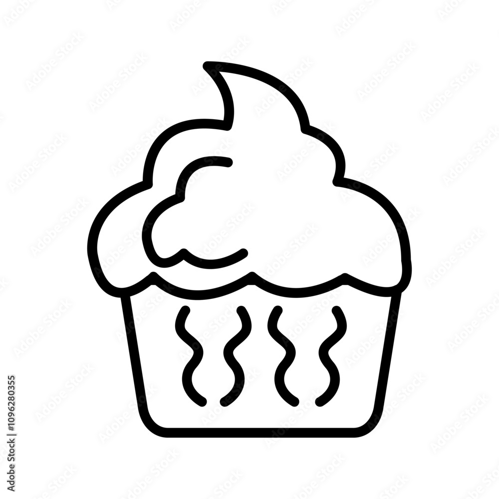 Cupcake Vector Icon Cupcake Vector Icon
