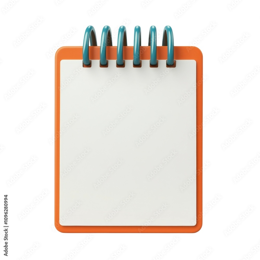 A blank notepad with a colorful cover, designed for note-taking, brainstorming, or doodling. A blank notepad with a colorful cover, designed for note-taking, brainstorming, or doodling.