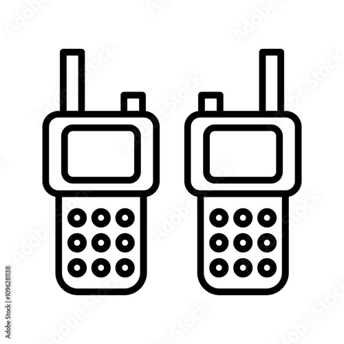 Walkie Talkie Vector Icon