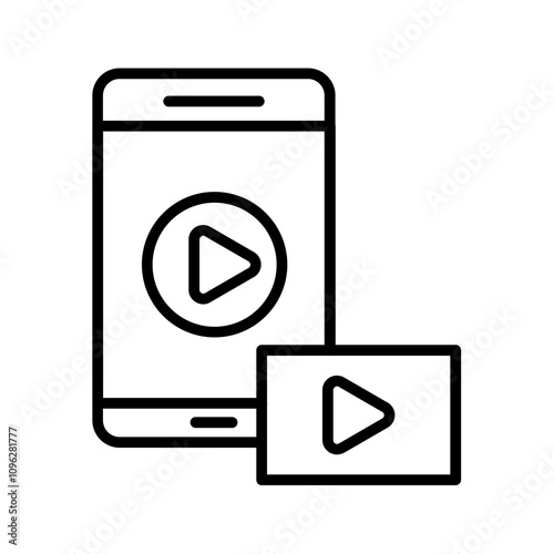 Streaming Stick Vector Icon