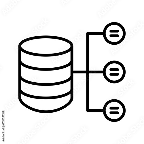 Data Architecture Vector Icon