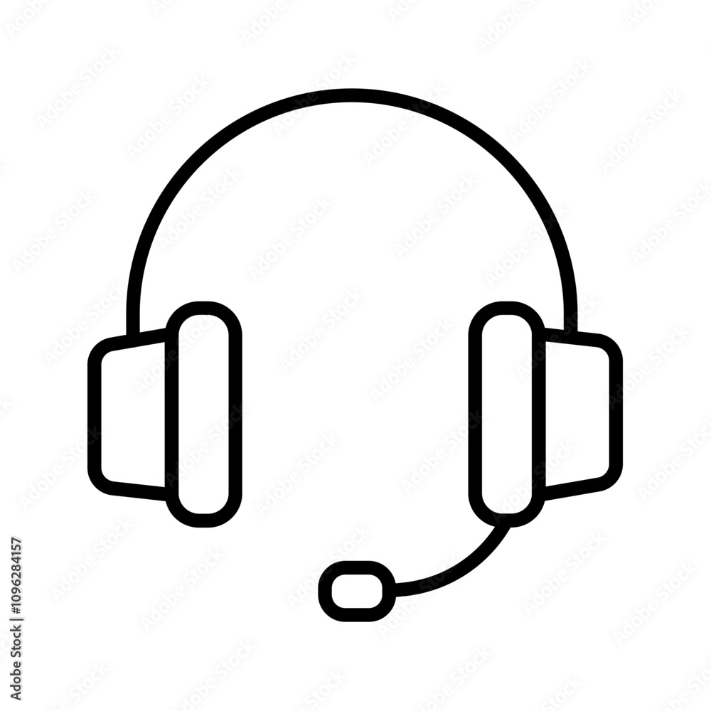 Gaming Headset Vector Icon Gaming Headset Vector Icon