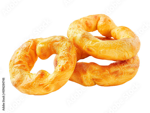 a group of rings on a white background photo