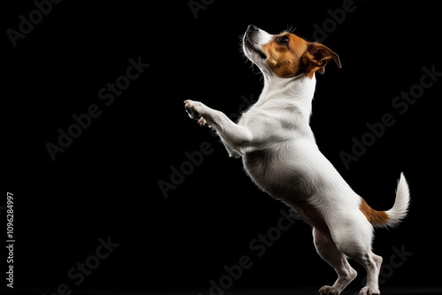 Jack Russell Terrier Ready to Jump