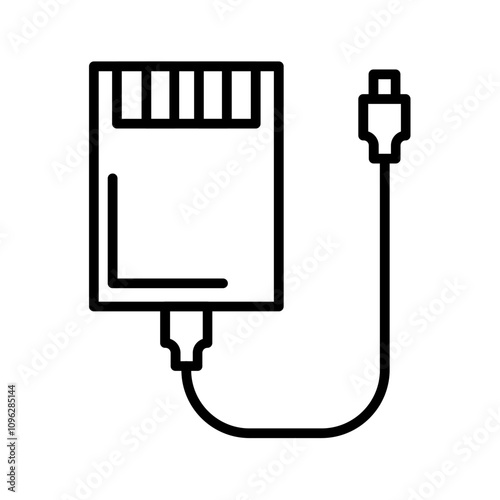External Hard Drive Vector Icon
