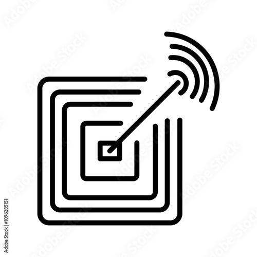 RFID Reader Vector Icon