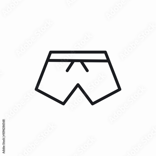 swimming trunks icon sign vector