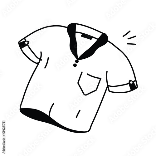 Get this premium icon of t shirt in trendy style