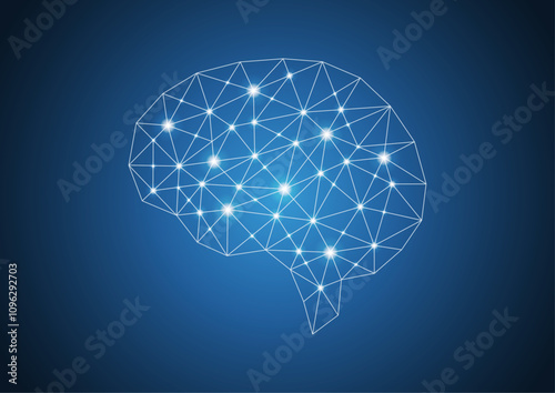 人工知能・脳みそ・AIイラスト素材