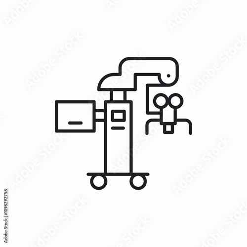 x ray machine icon sign vector