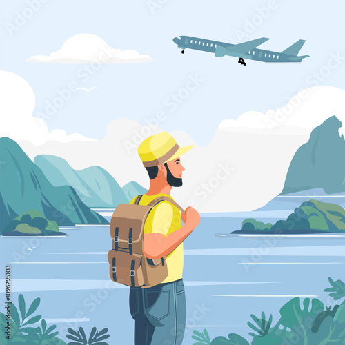 Tourism Travel Tourist Wild nature Summer Sea view