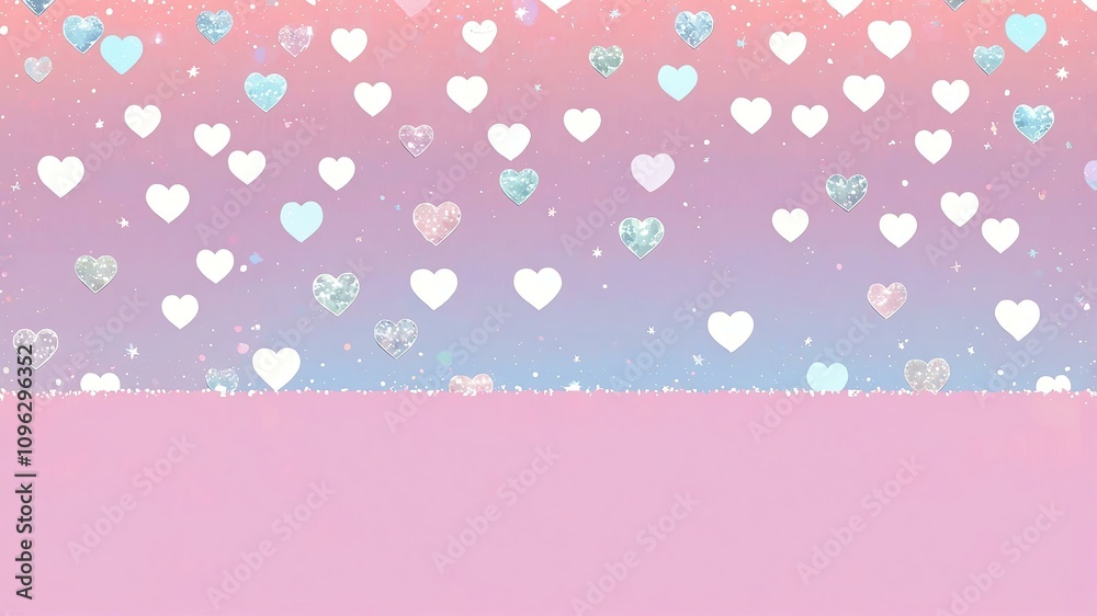 silver mini hearts on corners space for text on contrast background silver mini hearts on corners space for text on contrast background