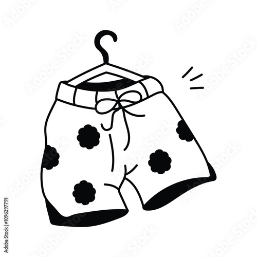 Perfectly designed swim trunks vector design