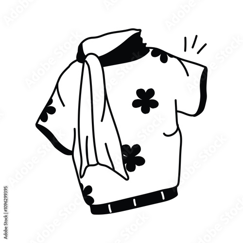 Creatively designed hawaiian shirt in modern style