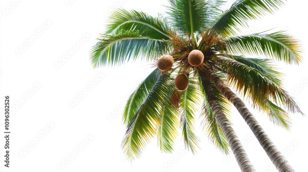 Obraz premium Majestic Palm Tree with Coconuts