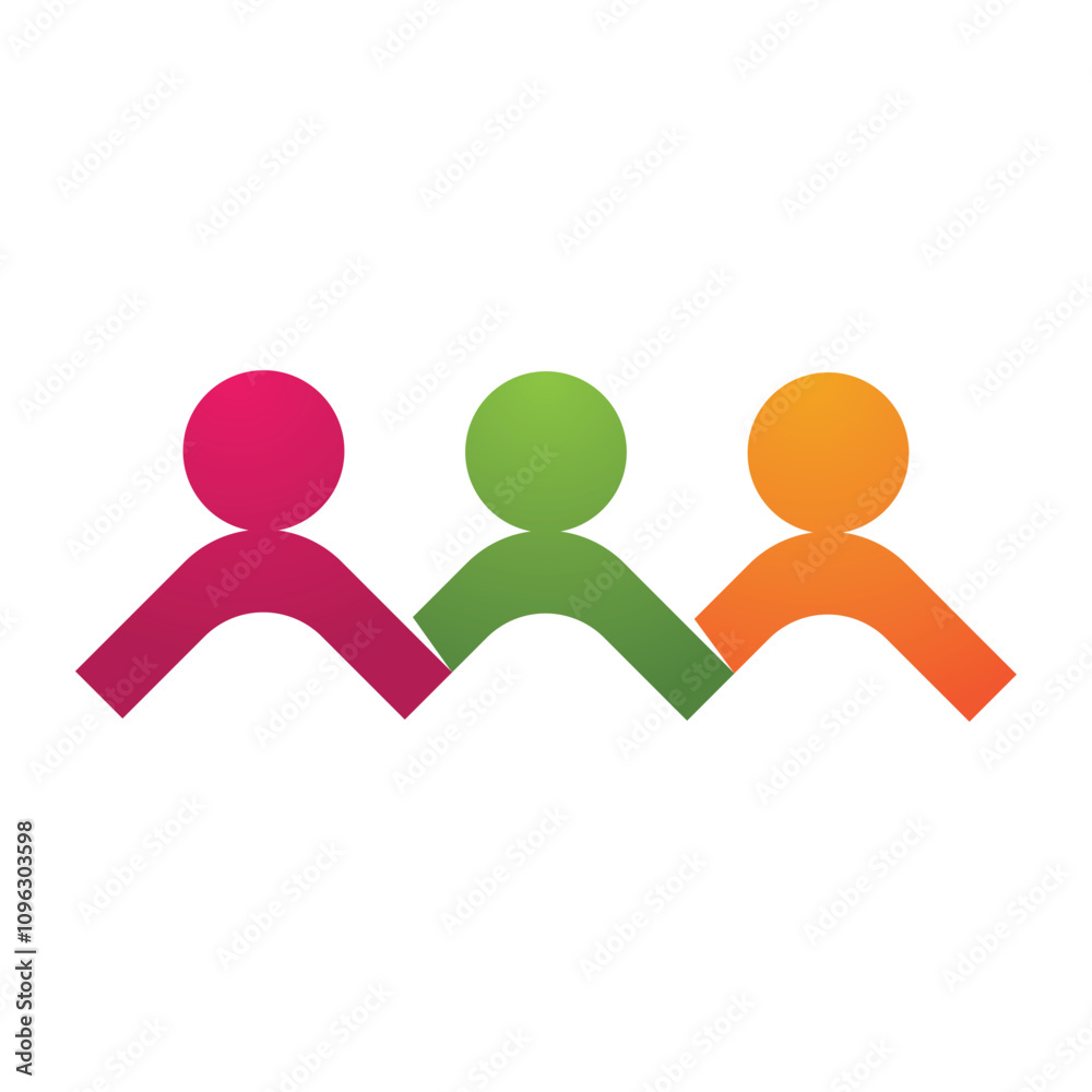 Team group people , Community, network and social icon design template Team group people , Community, network and social icon design template