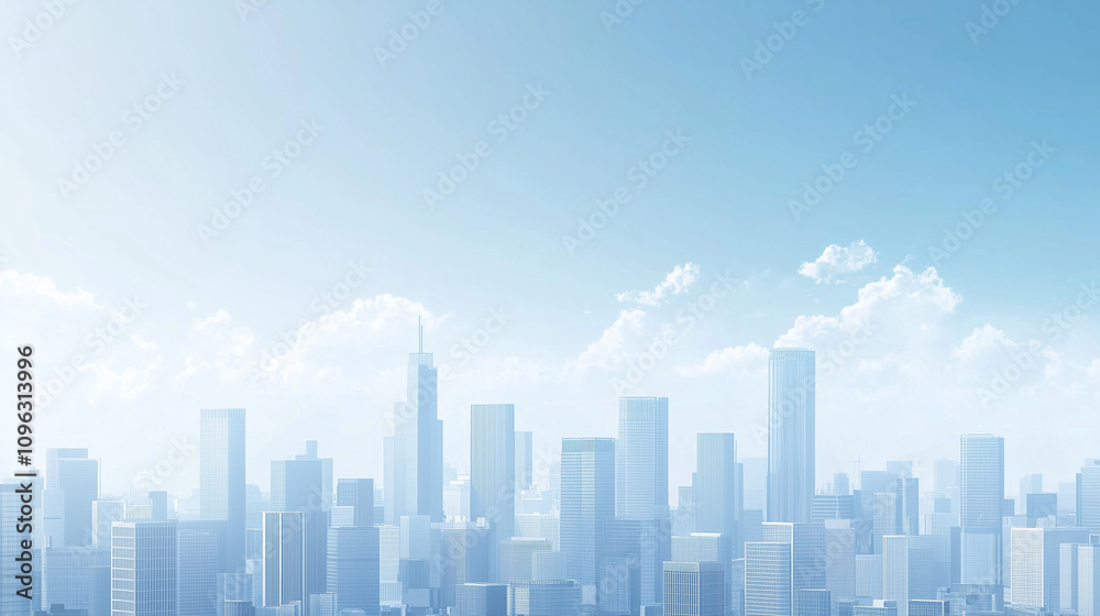 City Skyline under Blue Sky and White Clouds City Skyline under Blue Sky and White Clouds