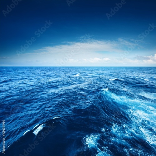 blue ocean water surface background photo