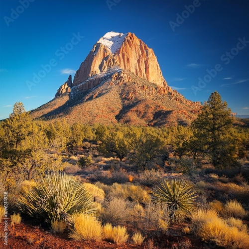 landscape with humphreys peak tallest in arizona photo