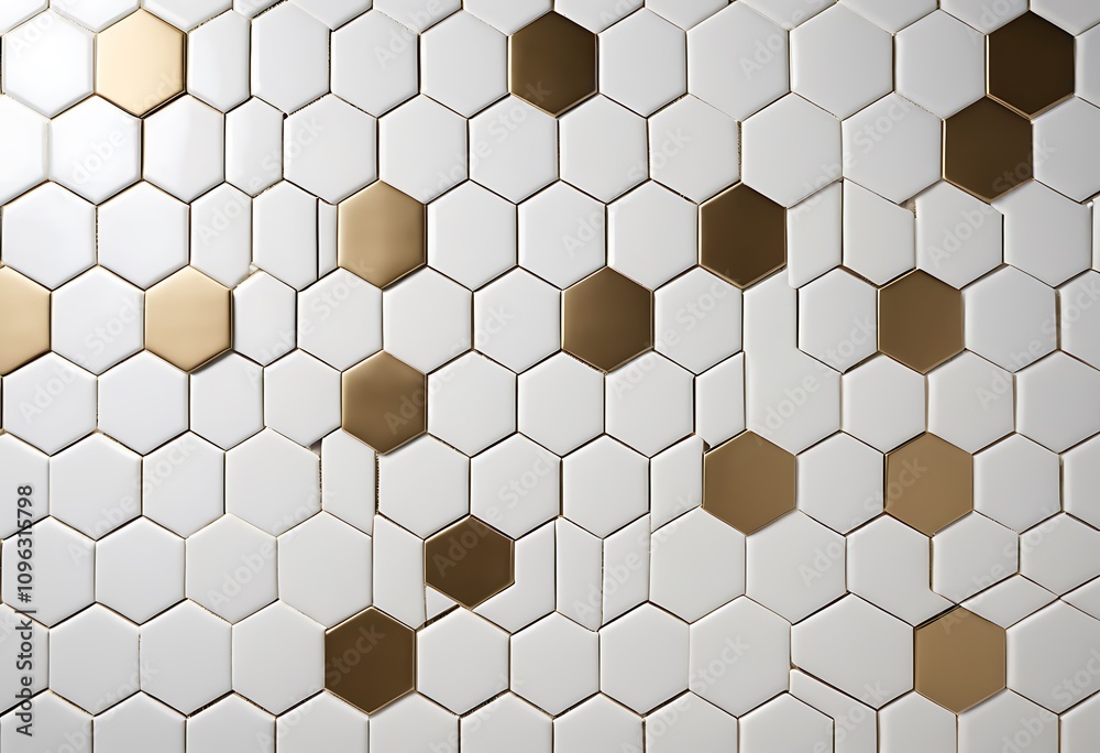 Abstract luxury background with golden hexagons. 3d rendering Abstract luxury background with golden hexagons. 3d rendering