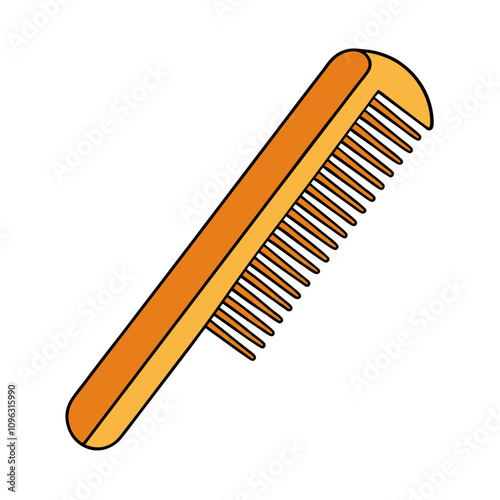 Creative Comb Icon Vector.