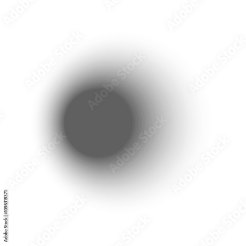 Set of realistic round shadow and shadow effect. Poster, flyer, business card, banner shadow collection. Vector shadows isolated on transparent background