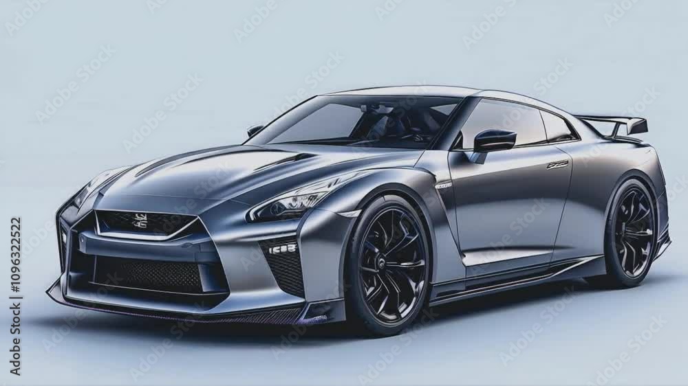 Futuristic electric super car over rocky background Futuristic electric super car over rocky background