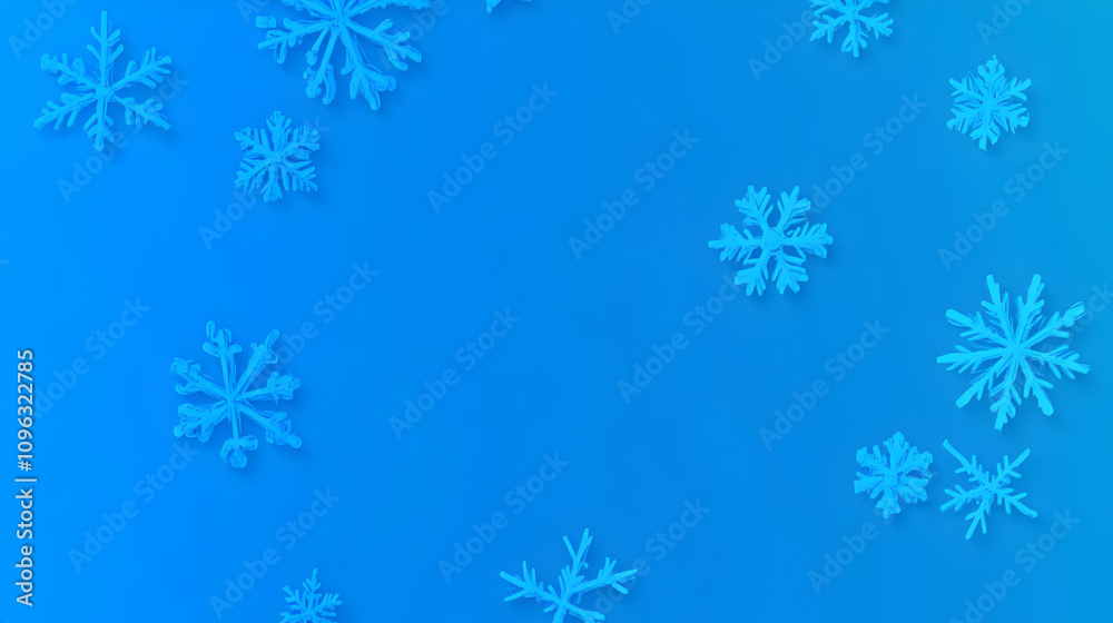 Cute Simple Background with Snowflakes for Winter Design Projects Cute Simple Background with Snowflakes for Winter Design Projects