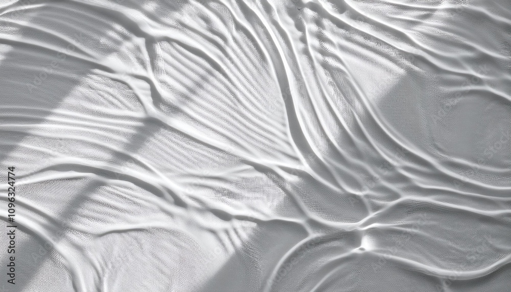 Obraz premium abstract white water shadow surface texture natural ripple background