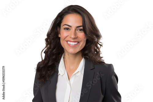 Smiling white business women in suits on transparent background. Women in business attire. Rich women. Business manager. Startup boss. European women. White woman. American woman. Isolated image. Png.