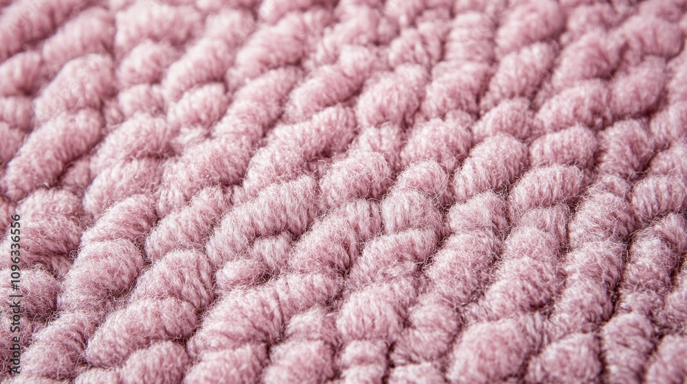 Close-up of textured pink fabric, showcasing its soft and fluffy surface in a cozy setting. Close-up of textured pink fabric, showcasing its soft and fluffy surface in a cozy setting.
