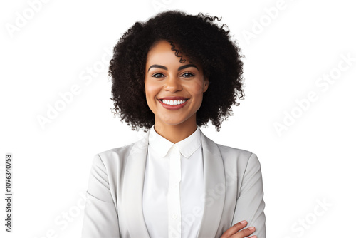 Smiling black business women in suits on transparent background. Rich black women. Business leader. Startup boss. African women. Black woman. Afro american woman. African country. Isolated image. Png 