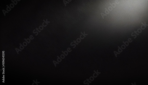 Abstract background, Black and black gradient background with light leak and grainy texture.