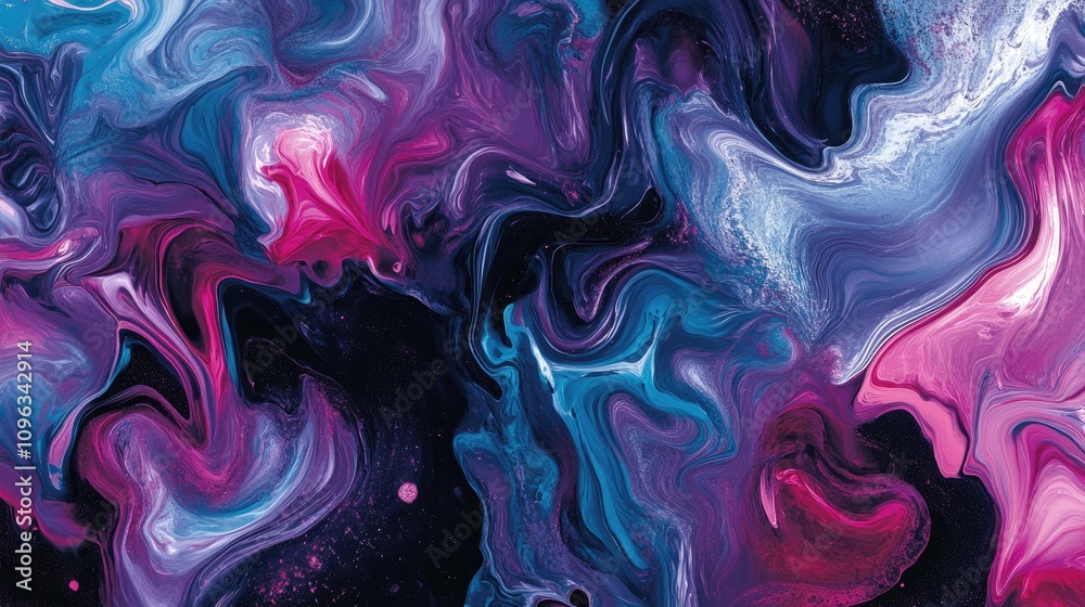 A vibrant mix of purples, blues, and pinks flowing like smoke on a dark background, creating a dynamic abstract pattern. A vibrant mix of purples, blues, and pinks flowing like smoke on a dark background, creating a dynamic abstract pattern.