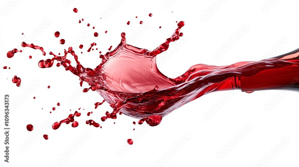 red wine splash isolated on white background red wine splash isolated on white background