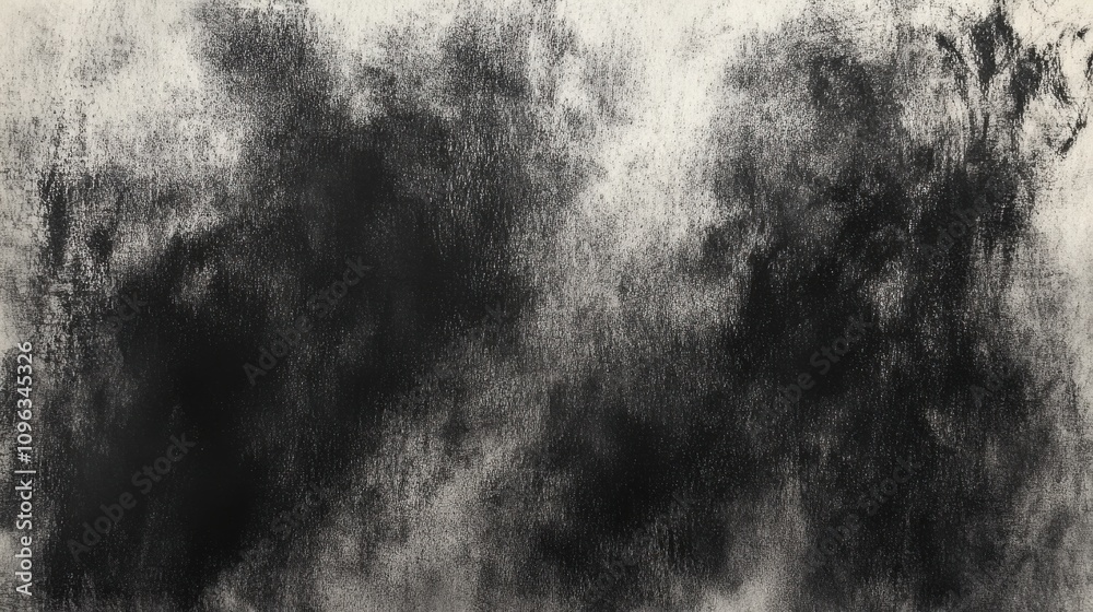 Abstract monochrome artwork featuring dynamic black textures and atmospheric shading. Abstract monochrome artwork featuring dynamic black textures and atmospheric shading.