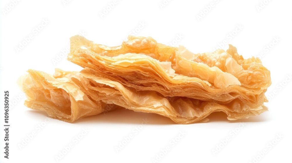 Baklava showcasing layers of flaky pastry with a golden-brown hue, beautifully arranged in a close-up view against a crisp white background, highlighting its rich texture and sweetness. Baklava showcasing layers of flaky pastry with a golden-brown hue, beautifully arranged in a close-up view against a crisp white background, highlighting its rich texture and sweetness.
