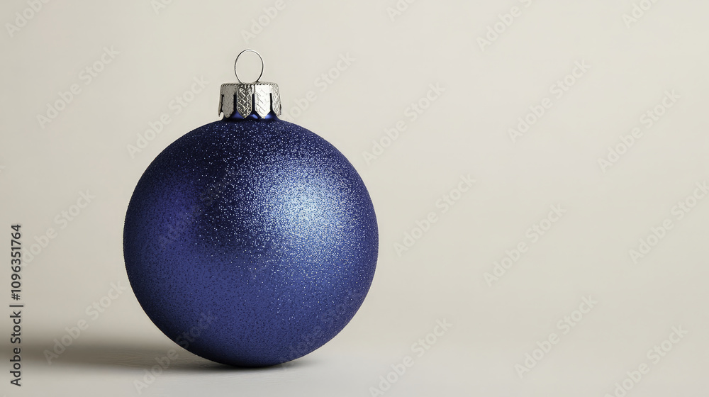 vibrant blue holiday bauble with polished finish, perfect for decoration vibrant blue holiday bauble with polished finish, perfect for decoration